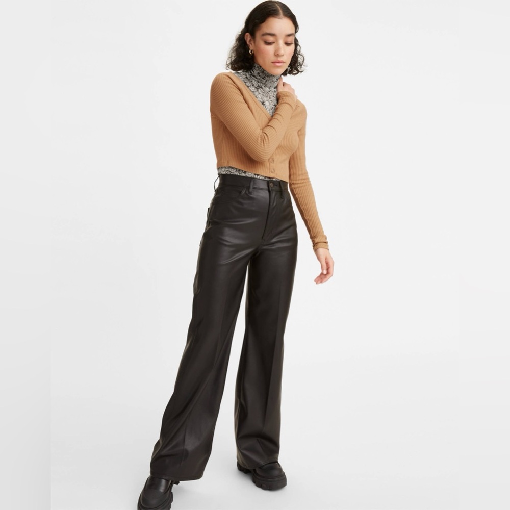 Levi’s Vegan Leather 70’s High Flare Pants